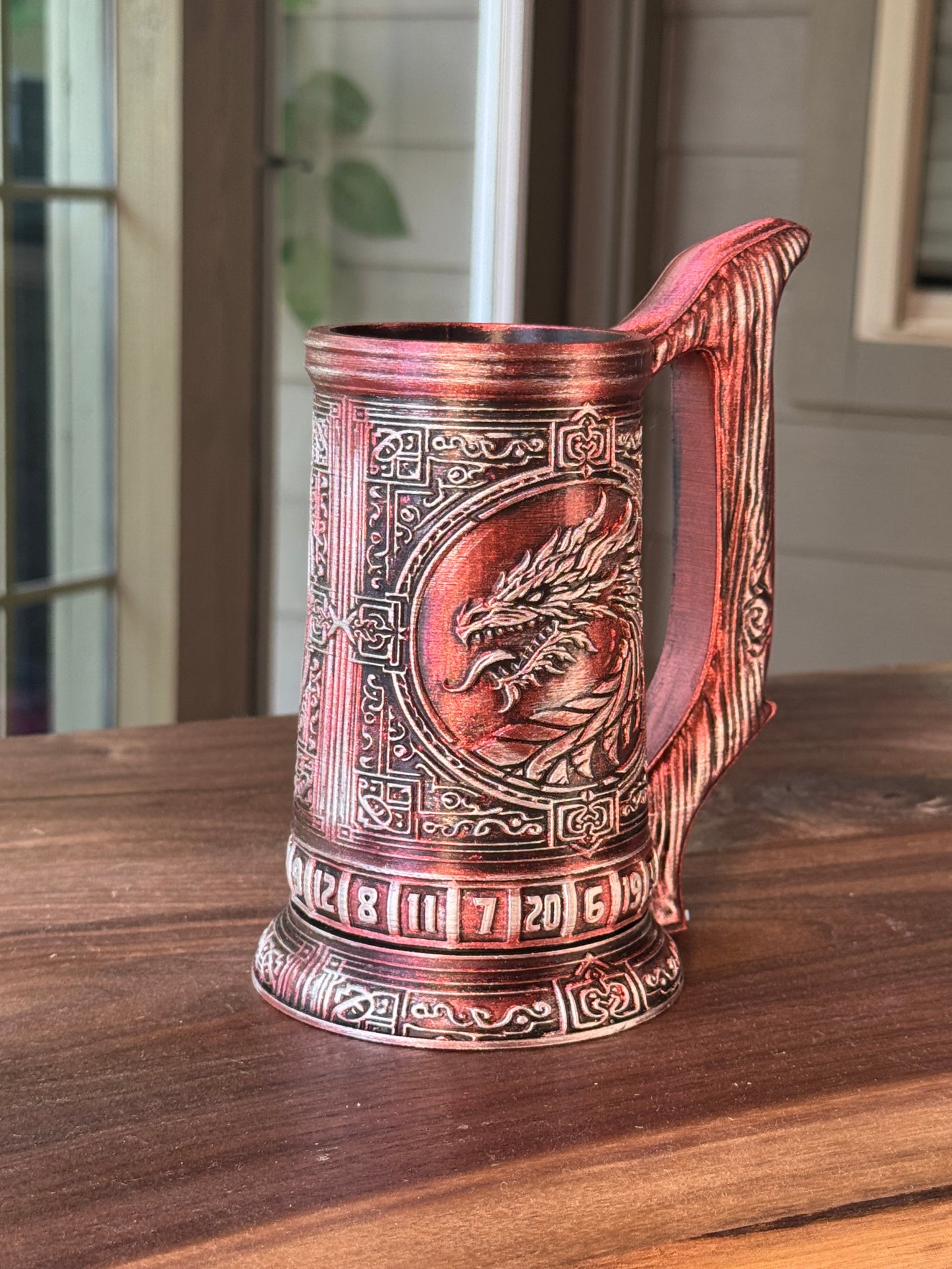 D20 Can Holder with Magnetic Dice Base – Tree of Life & More Designs