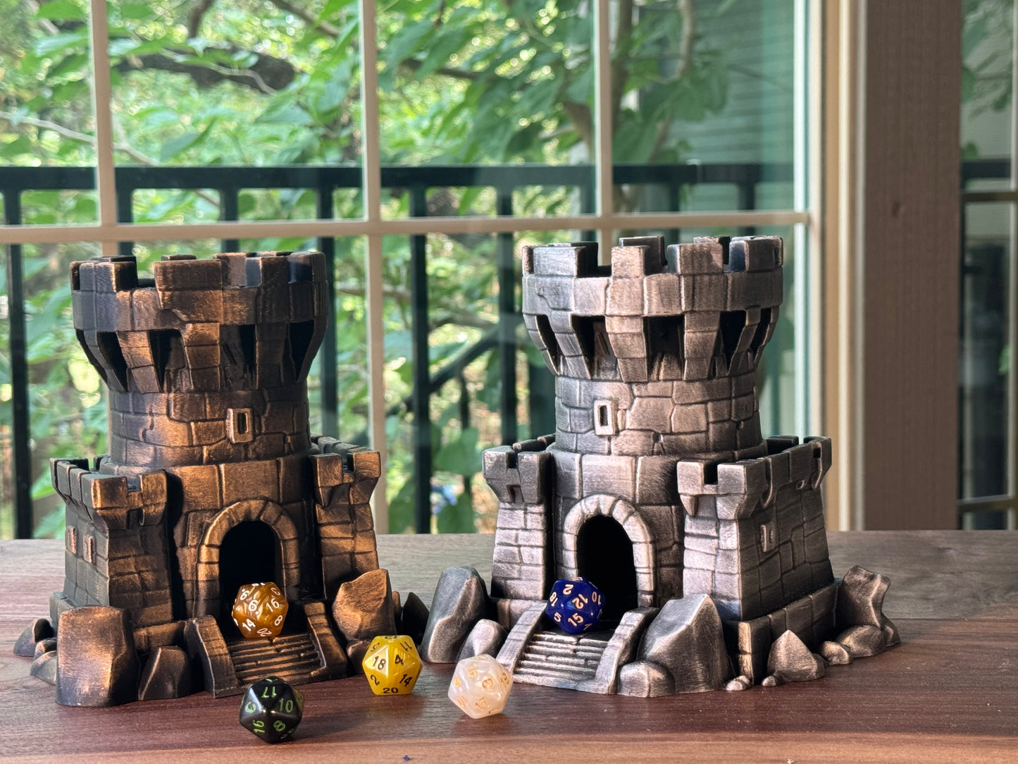 Castle Dice Tower Fantasy Gaming Accessory for DnD and RPG
