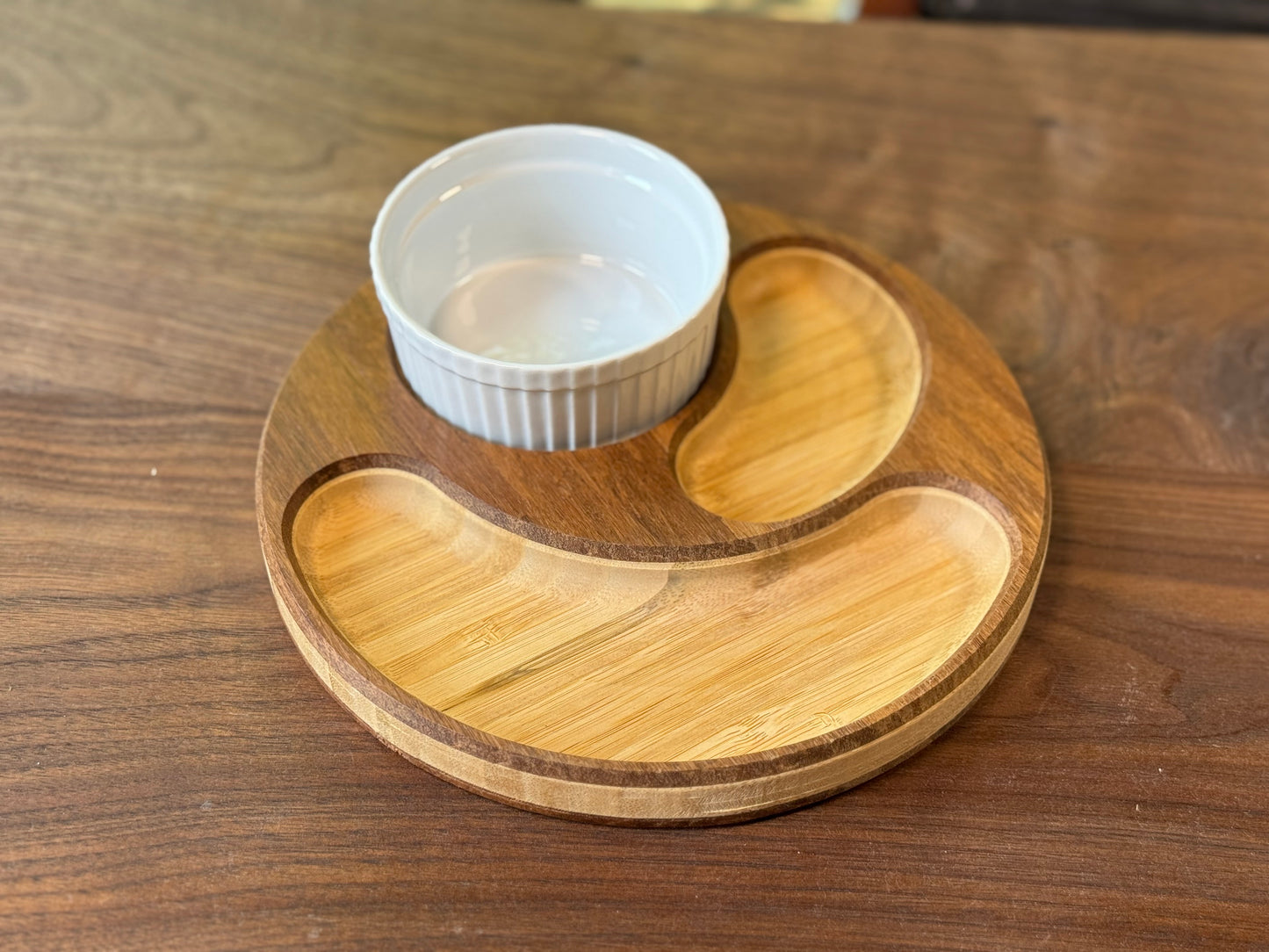 Round Bottom Carved Accessory Tray