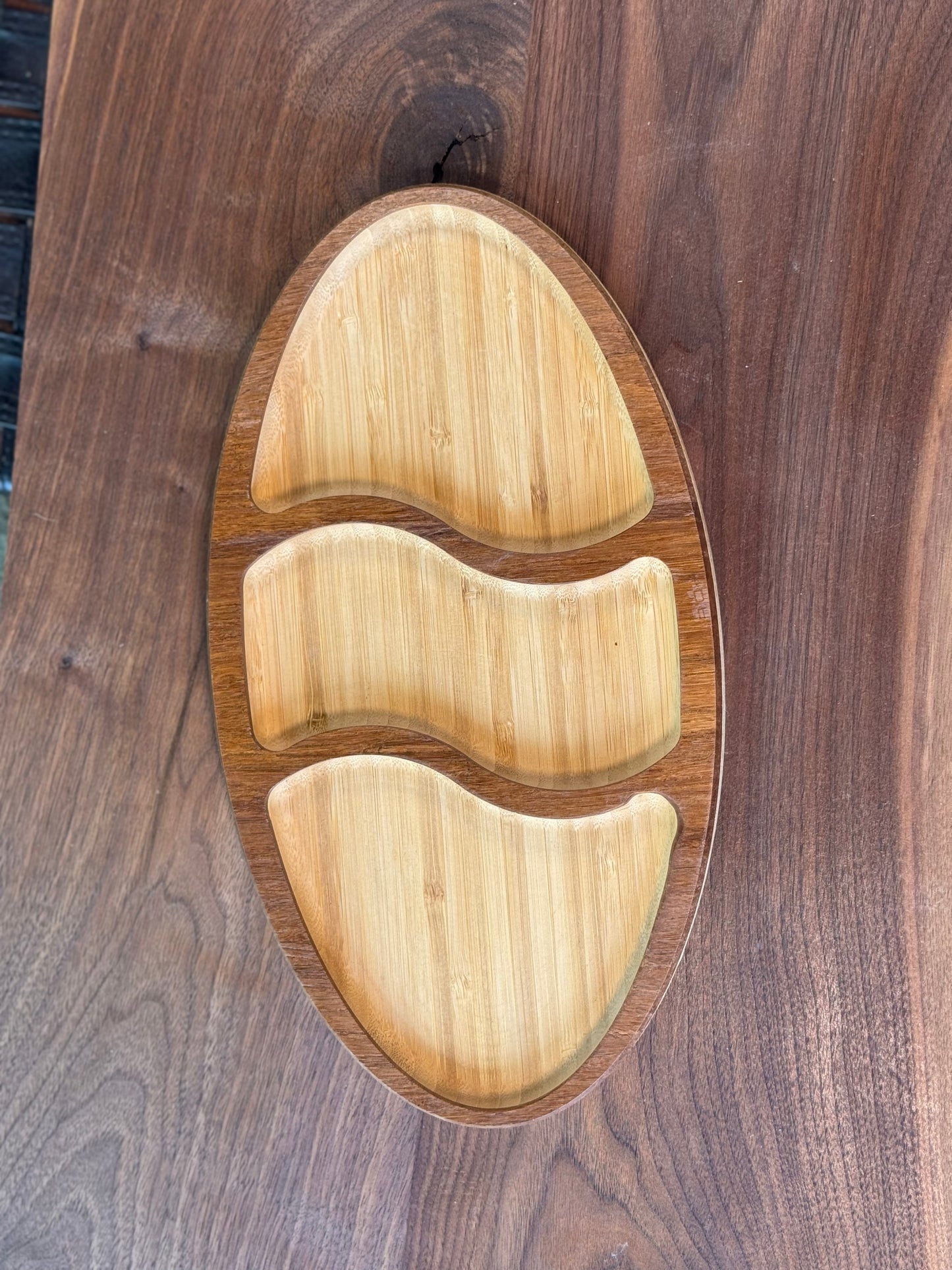 Round Bottom Carved Accessory Tray