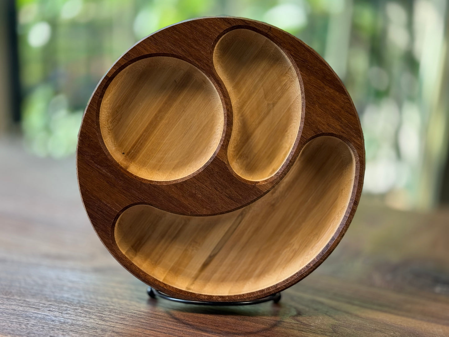 Round Bottom Carved Accessory Tray