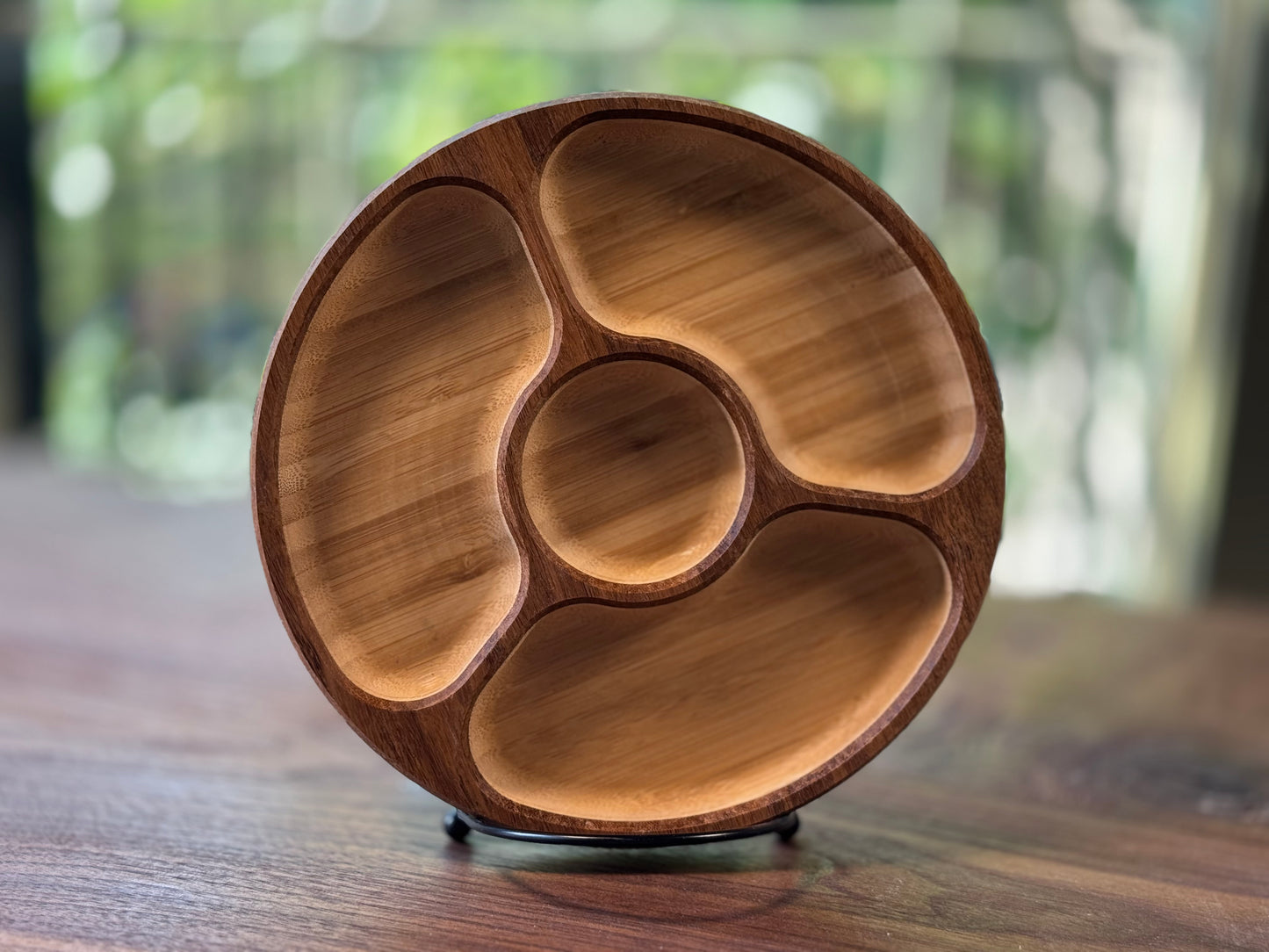 Round Bottom Carved Accessory Tray