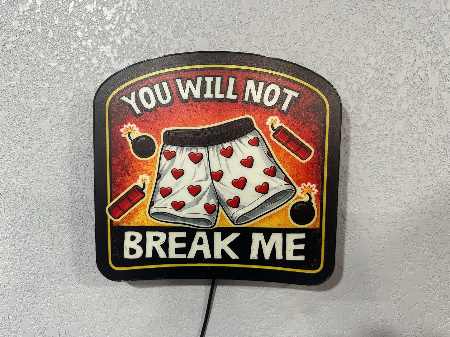 You Will Not Break Me Lightbox